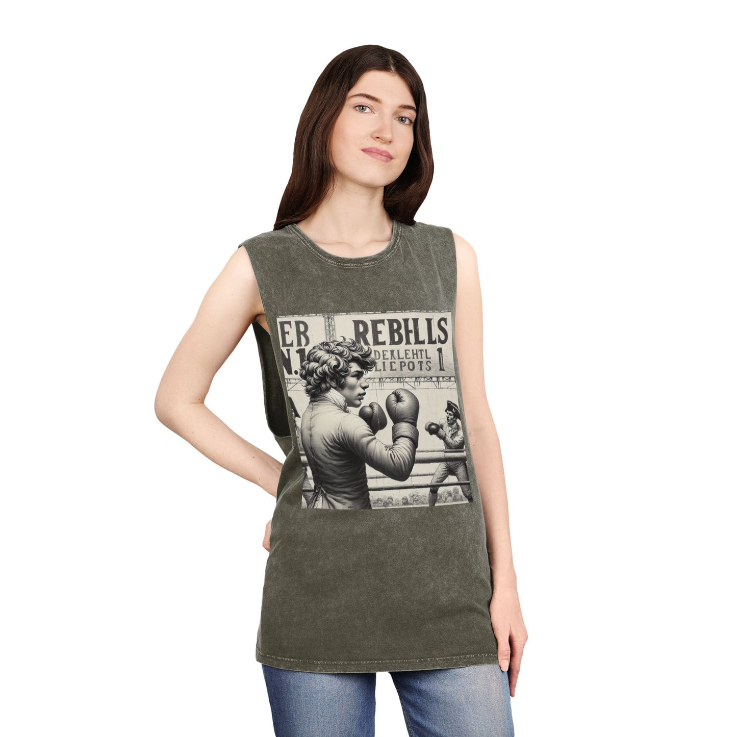 REBHLLS SERIES N.1 Unisex Stonewash Tank Top