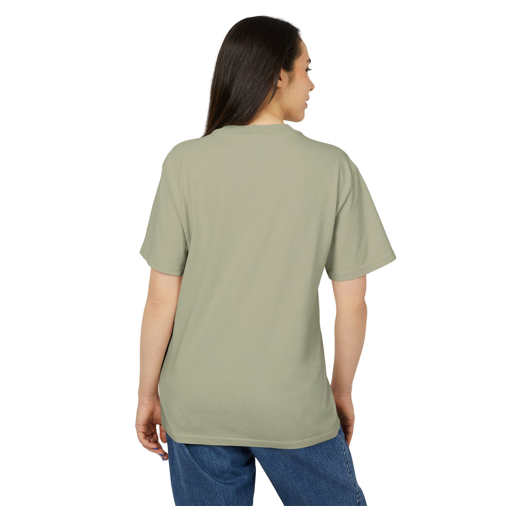 Minimal Floral Burst Tee — Small Colorful Flower Chest Print