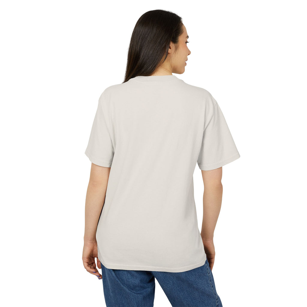 Minimal Floral Burst Tee — Small Colorful Flower Chest Print