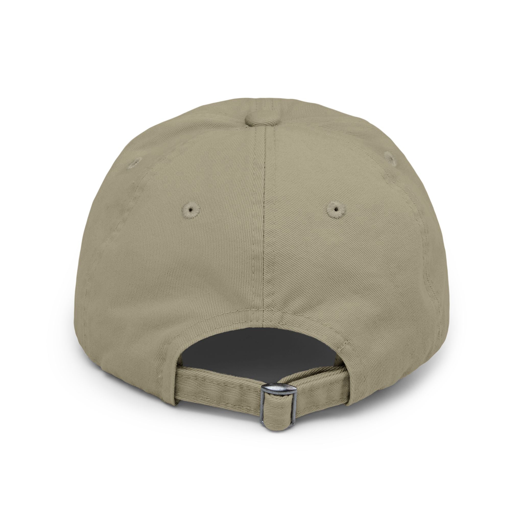 Distressed Baseball Cap with Neon Retro Wave Logo