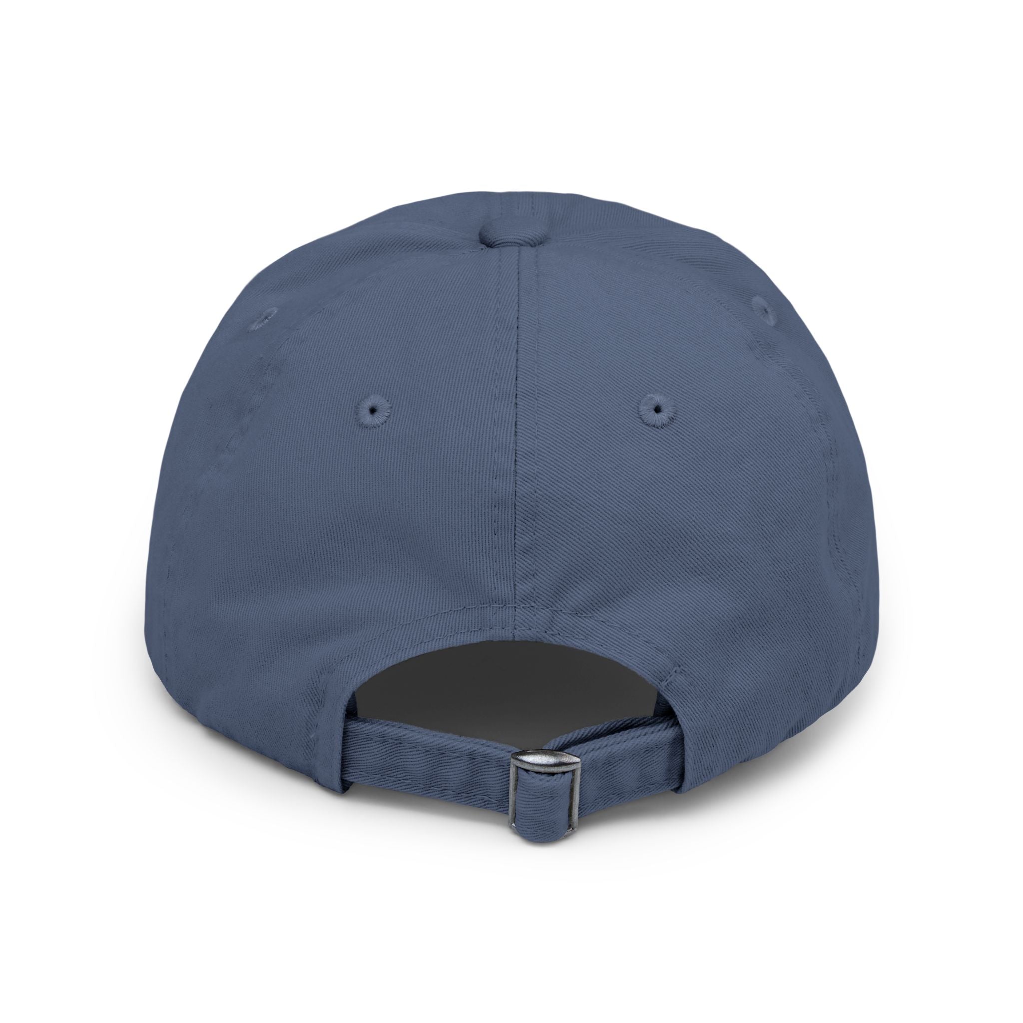 Distressed Baseball Cap with Neon Retro Wave Logo