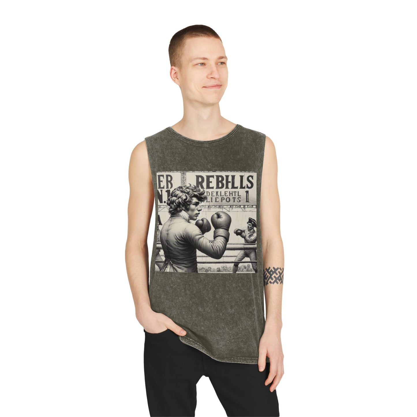 REBHLLS SERIES N.1 Unisex Stonewash Tank Top