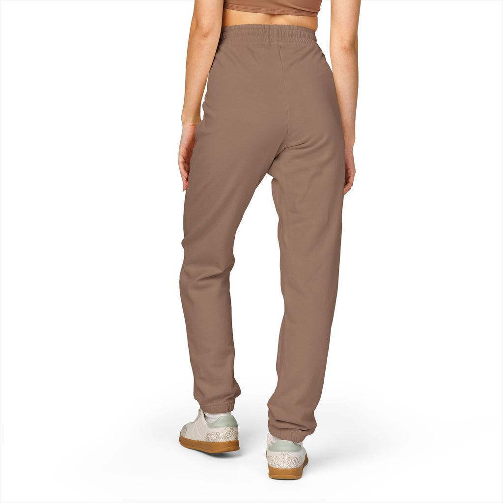 Charcoal Fleece Sweatpants with Small Colorful Airplane Embroidery