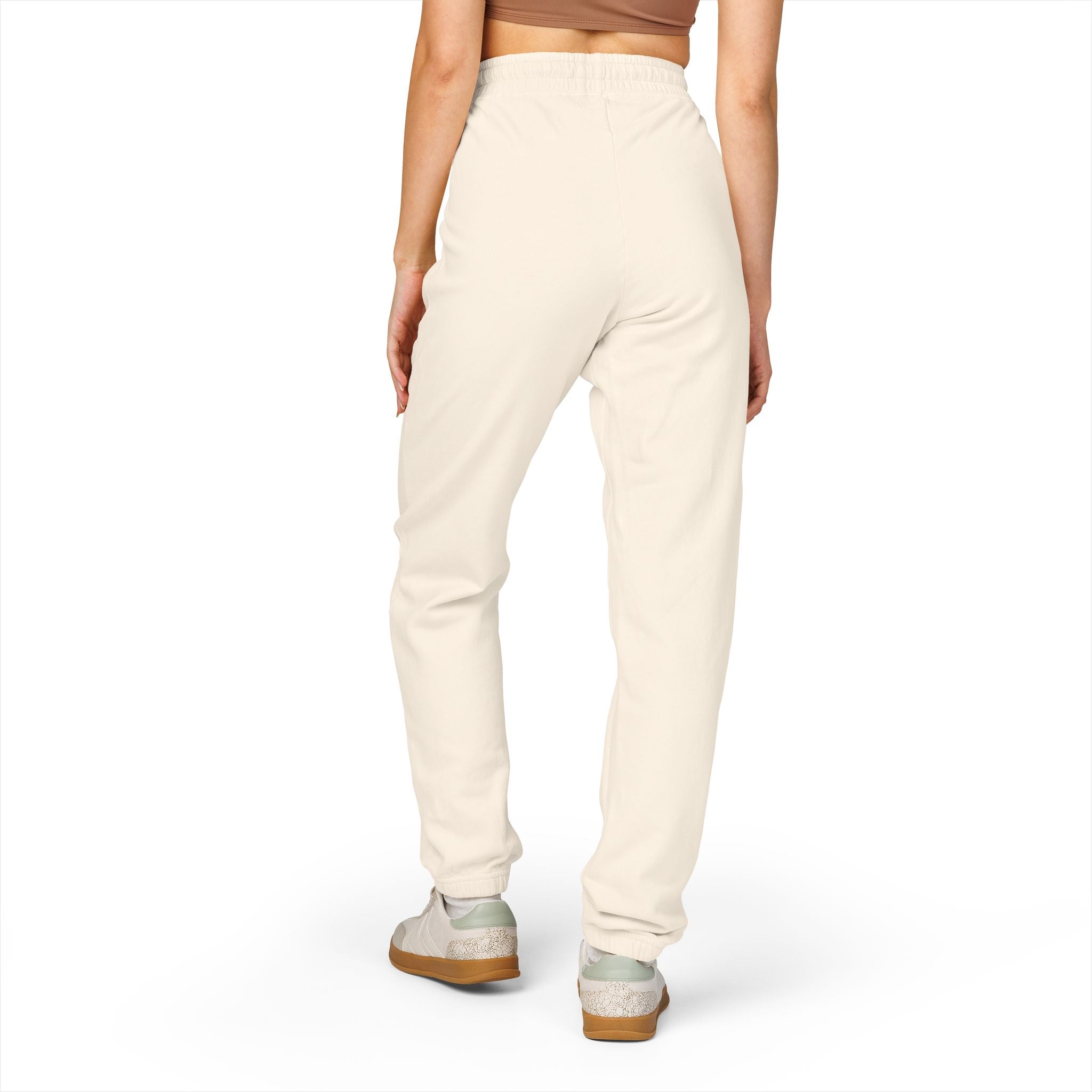 Charcoal Fleece Sweatpants with Small Colorful Airplane Embroidery