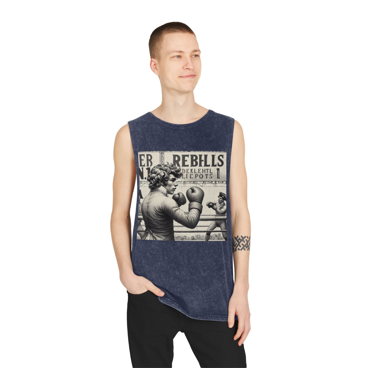 REBHLLS SERIES N.1 Unisex Stonewash Tank Top