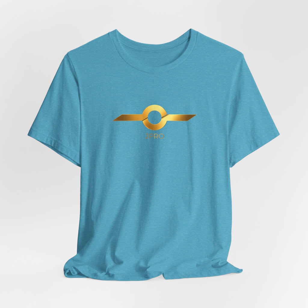Gold Drip Wing Tee — Metallic Emblem Graphic T-Shirt