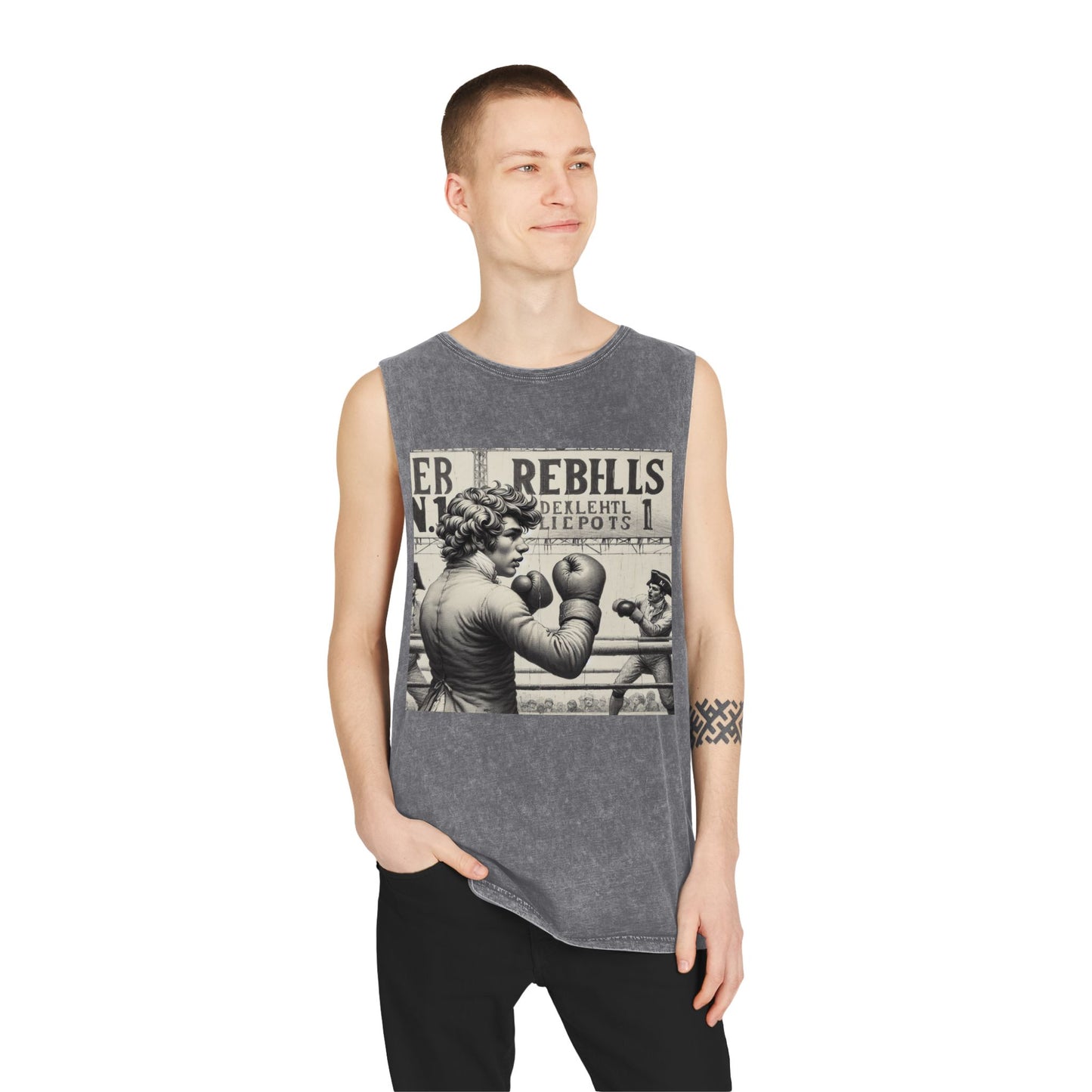 REBHLLS SERIES N.1 Unisex Stonewash Tank Top