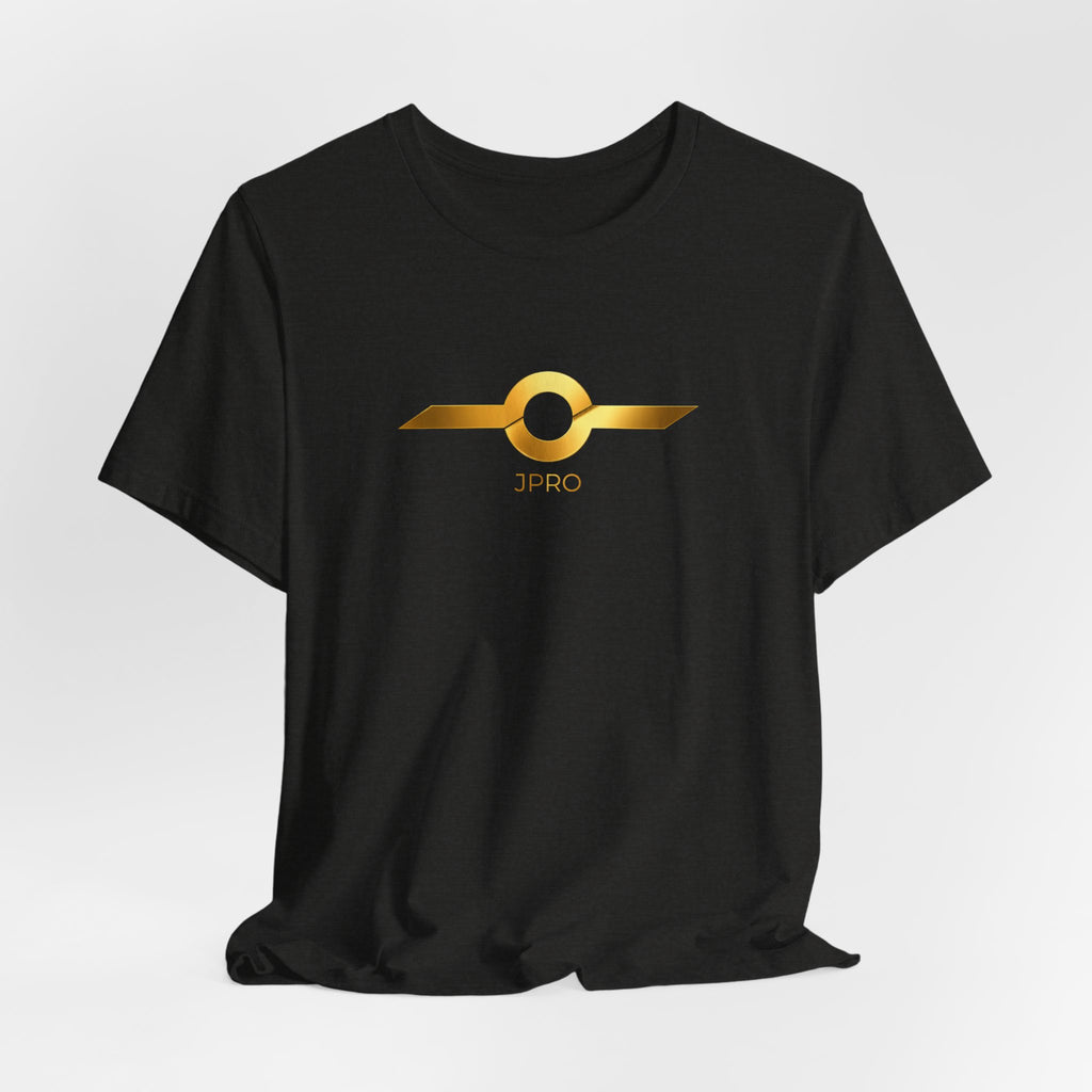 Gold Drip Wing Tee — Metallic Emblem Graphic T-Shirt