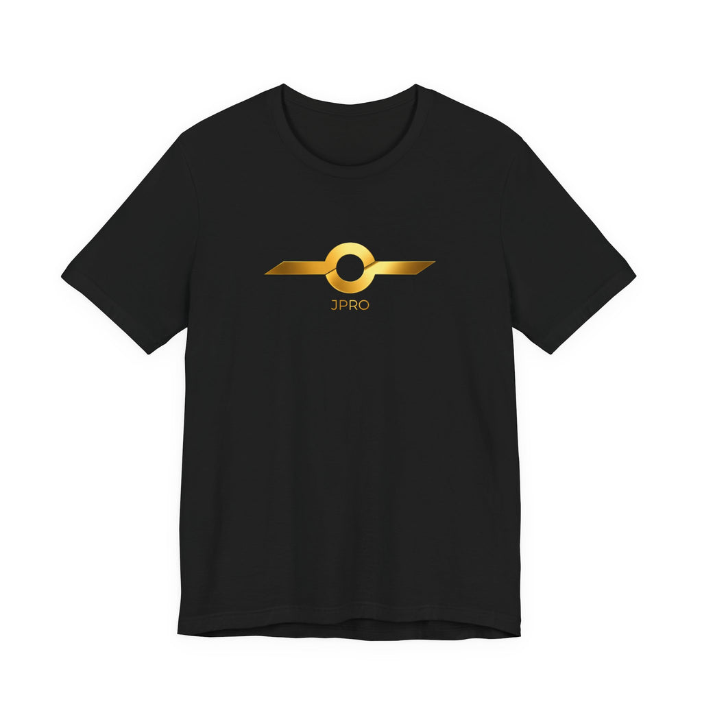 Gold Drip Wing Tee — Metallic Emblem Graphic T-Shirt