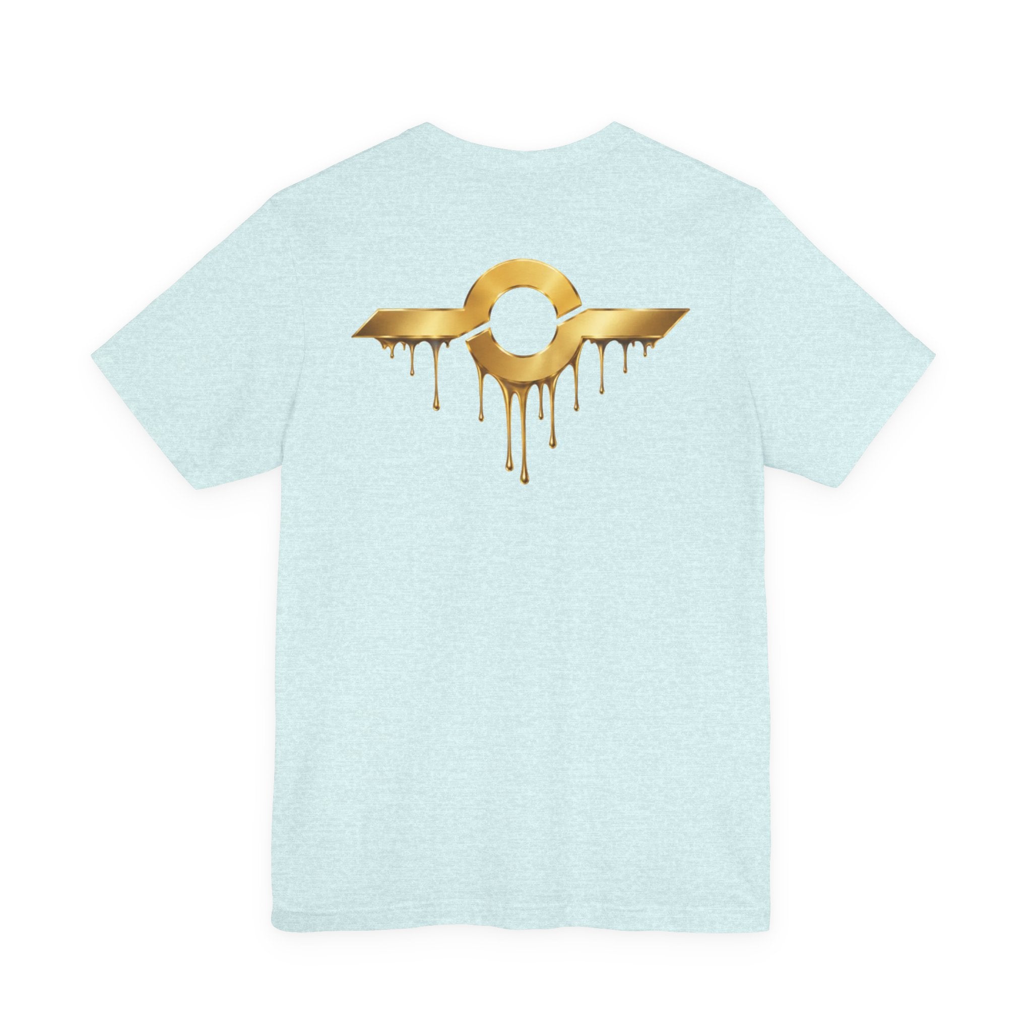 Gold Drip Wing Tee — Metallic Emblem Graphic T-Shirt
