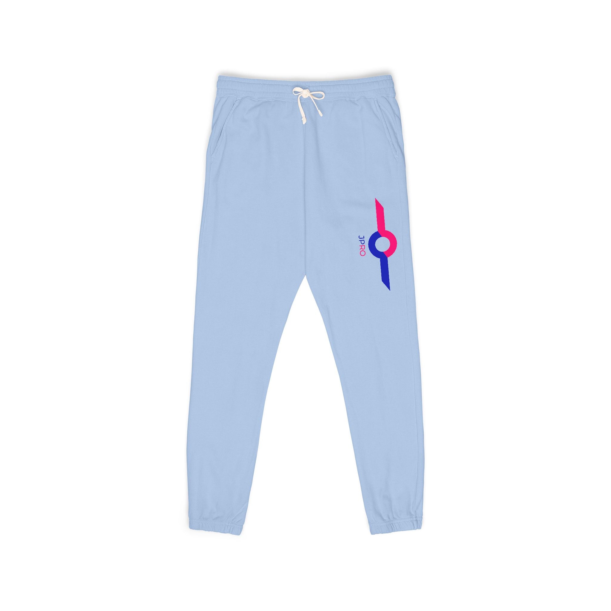 Charcoal Fleece Sweatpants with Small Colorful Airplane Embroidery