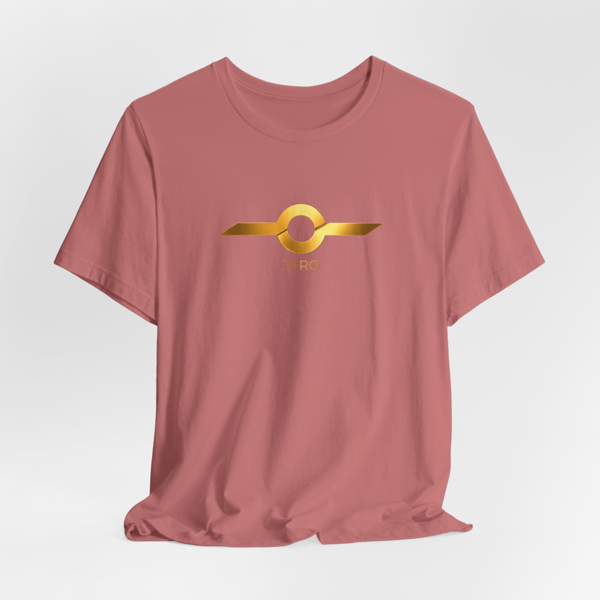 Gold Drip Wing Tee — Metallic Emblem Graphic T-Shirt