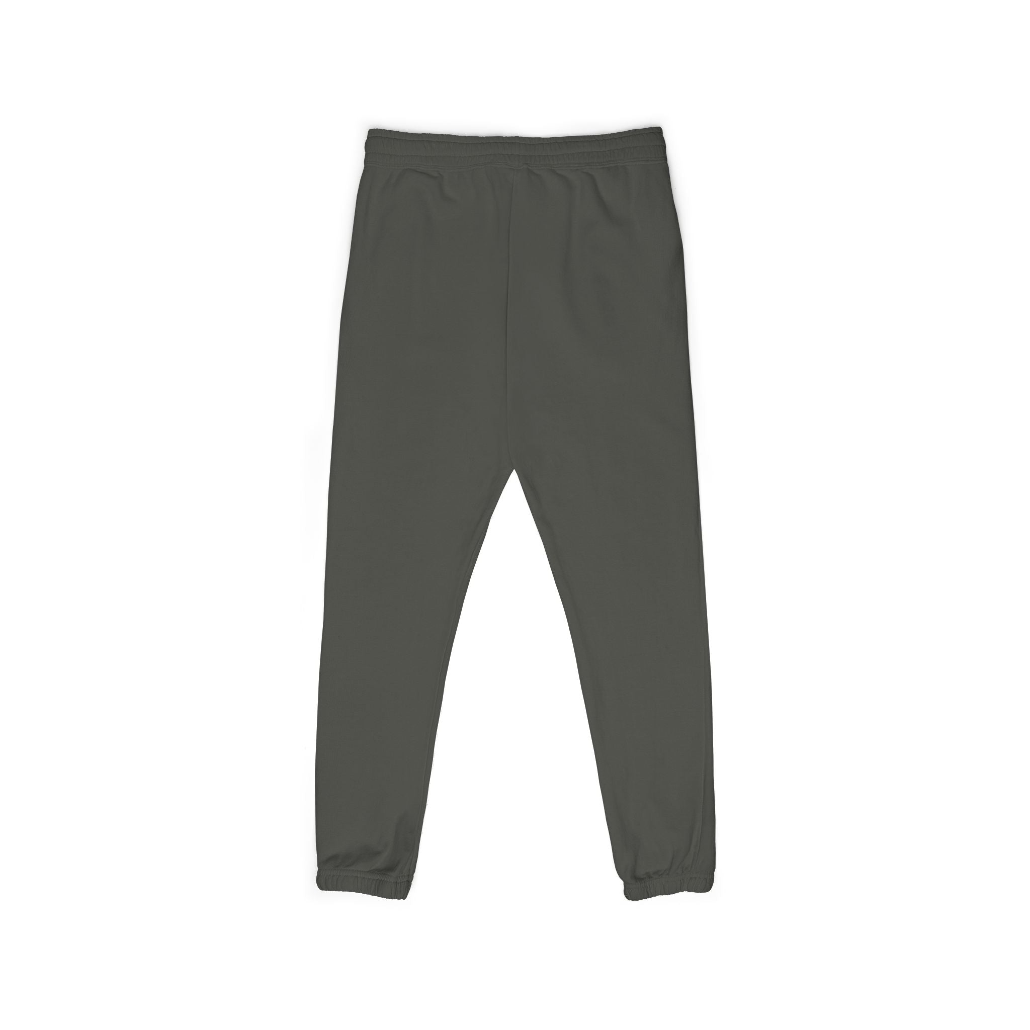 Charcoal Fleece Sweatpants with Small Colorful Airplane Embroidery