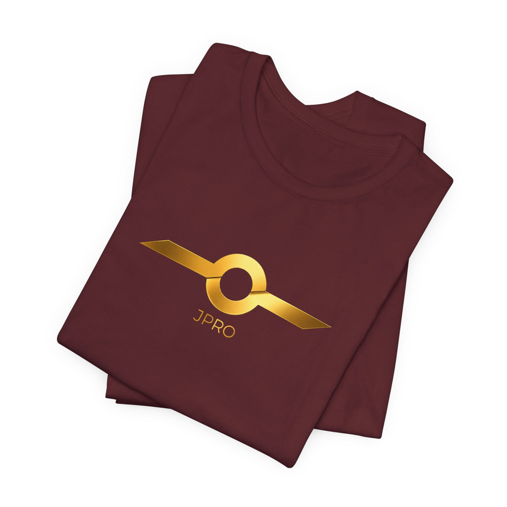 Gold Drip Wing Tee — Metallic Emblem Graphic T-Shirt