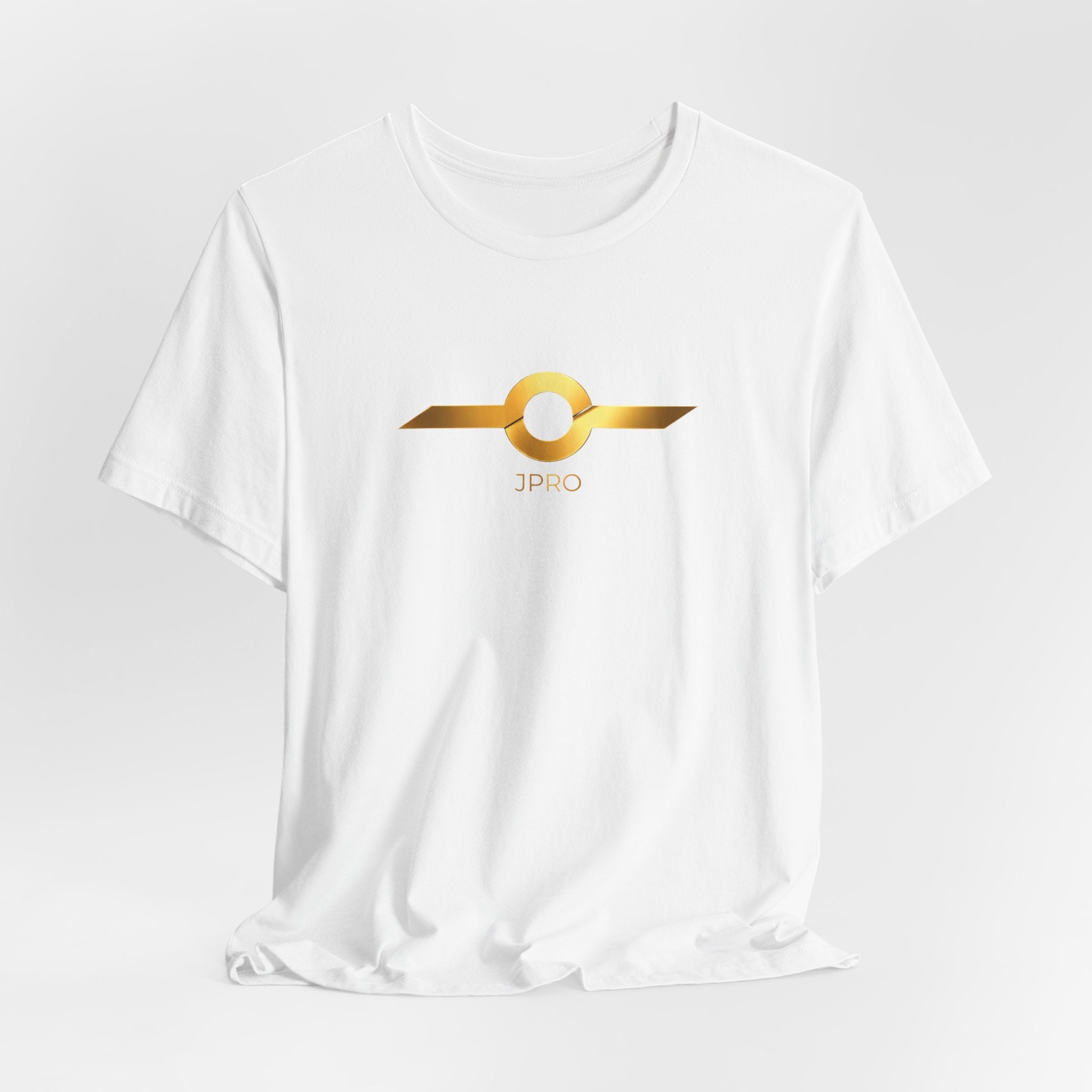 Gold Drip Wing Tee — Metallic Emblem Graphic T-Shirt