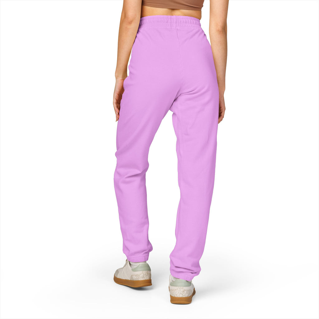 Charcoal Fleece Sweatpants with Small Colorful Airplane Embroidery