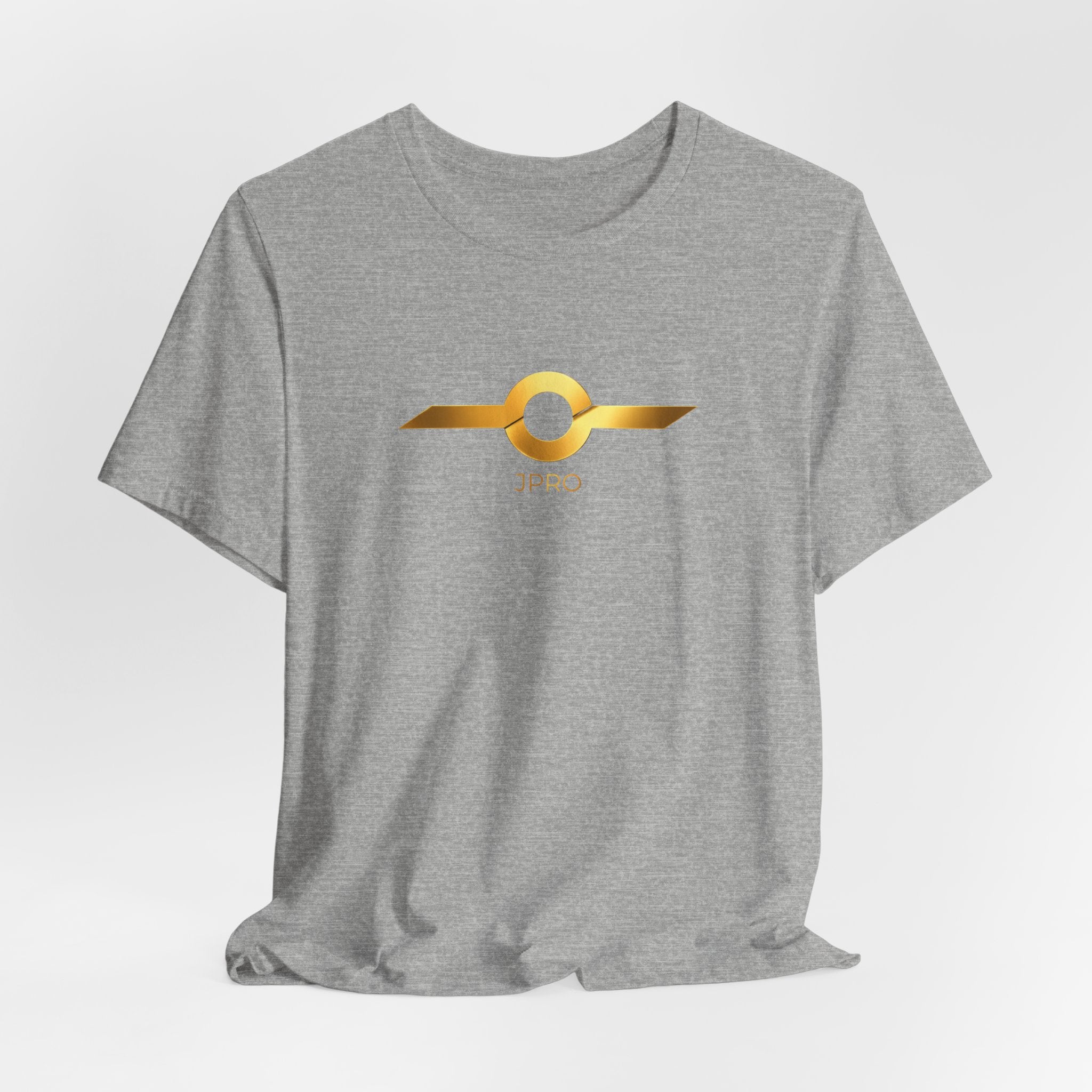 Gold Drip Wing Tee — Metallic Emblem Graphic T-Shirt
