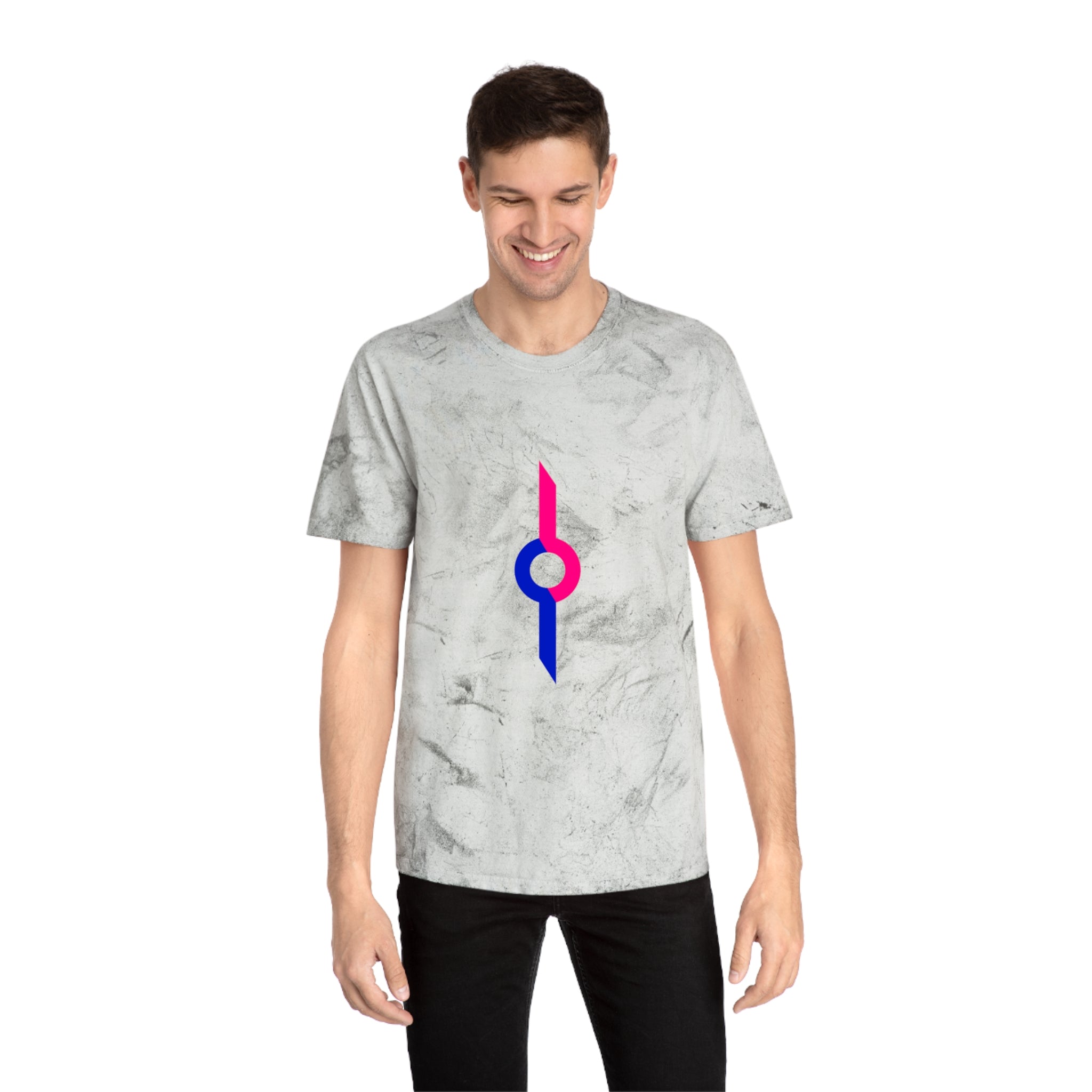 Tie-Dye Rainbow Sunburst T-Shirt — Colorful Geometric Graphic Tee