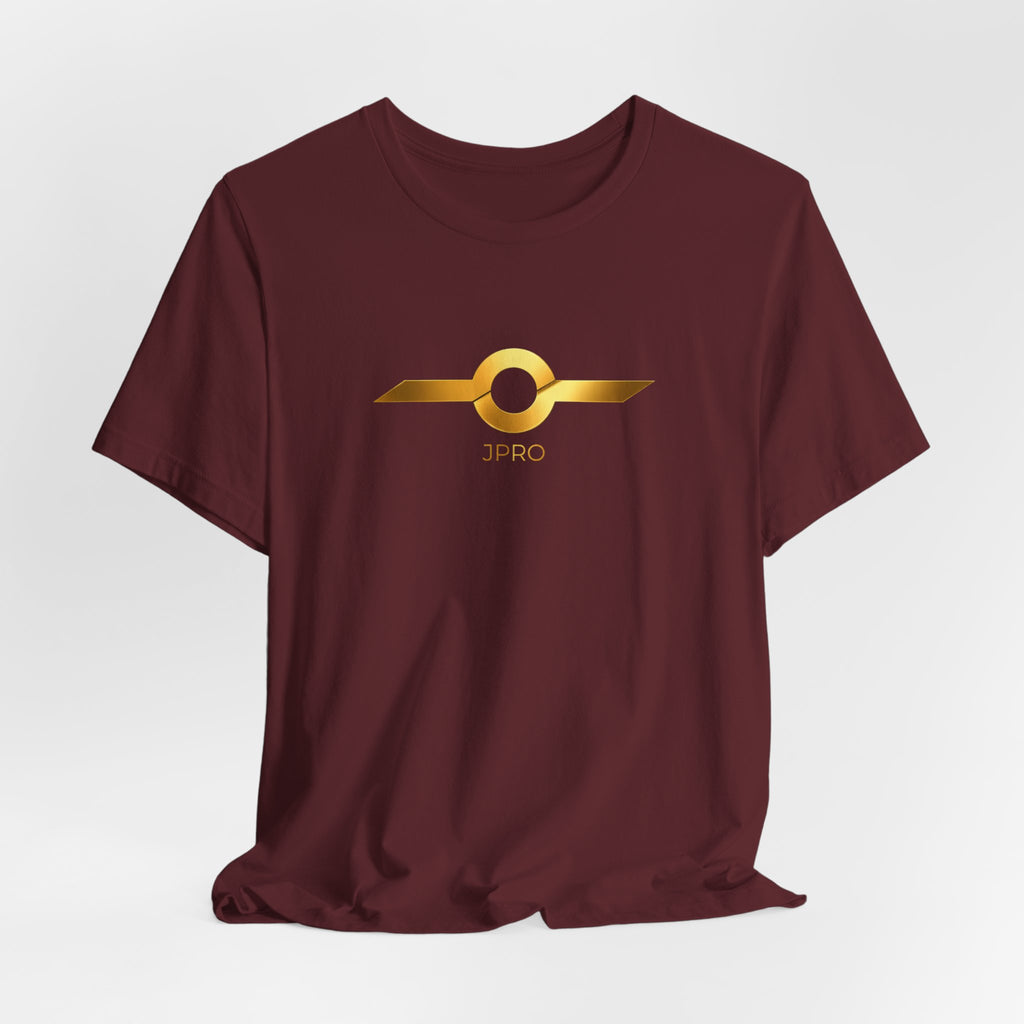 Gold Drip Wing Tee — Metallic Emblem Graphic T-Shirt