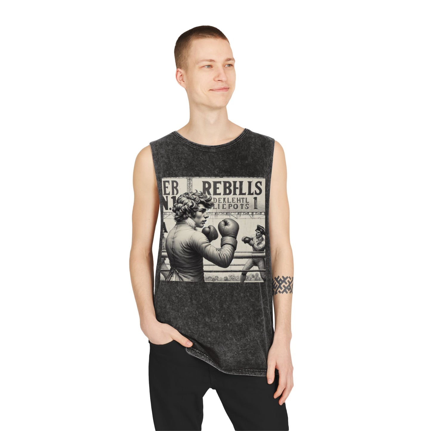 REBHLLS SERIES N.1 Unisex Stonewash Tank Top