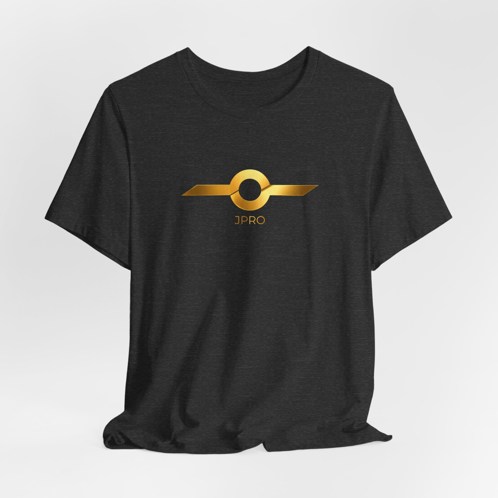 Gold Drip Wing Tee — Metallic Emblem Graphic T-Shirt