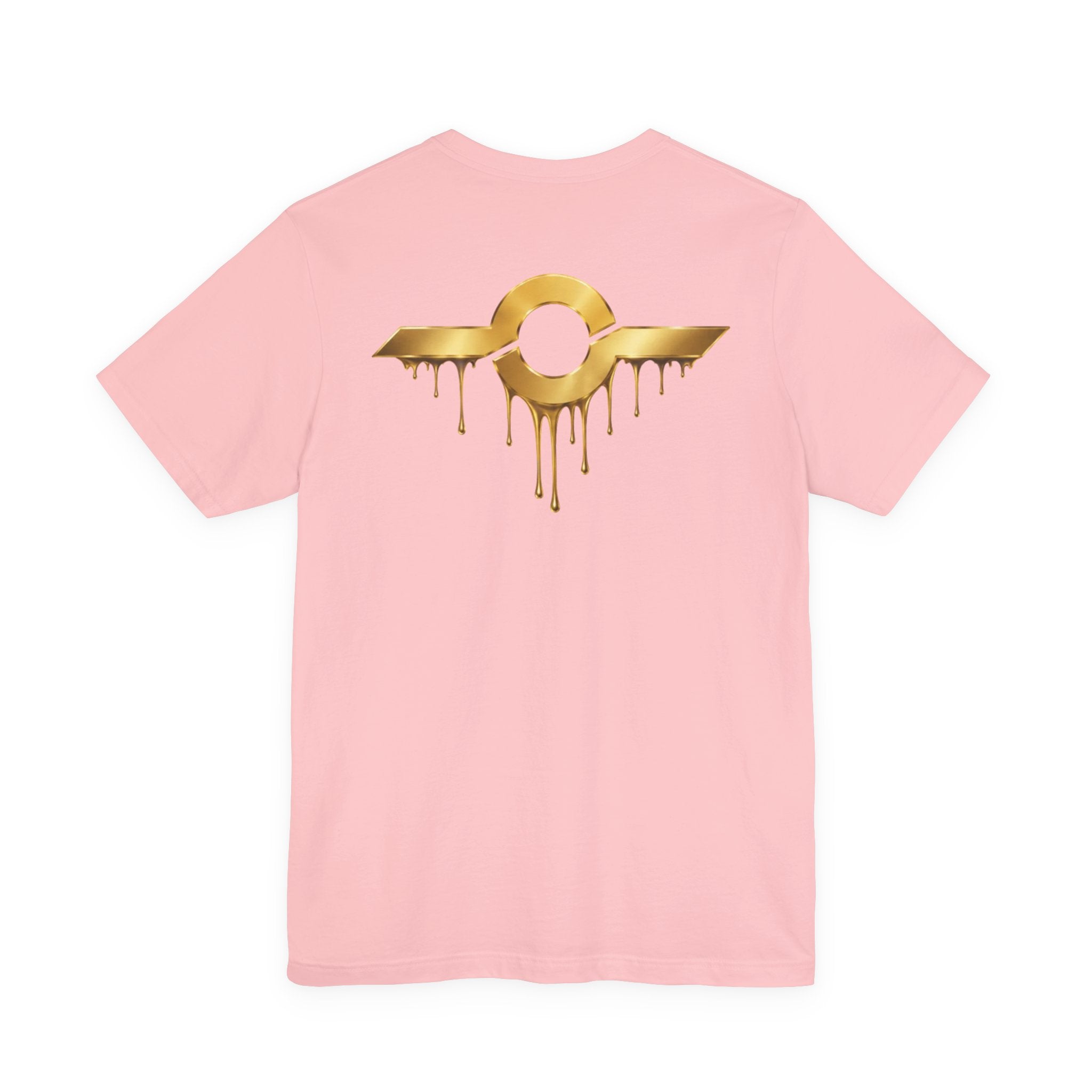 Gold Drip Wing Tee — Metallic Emblem Graphic T-Shirt