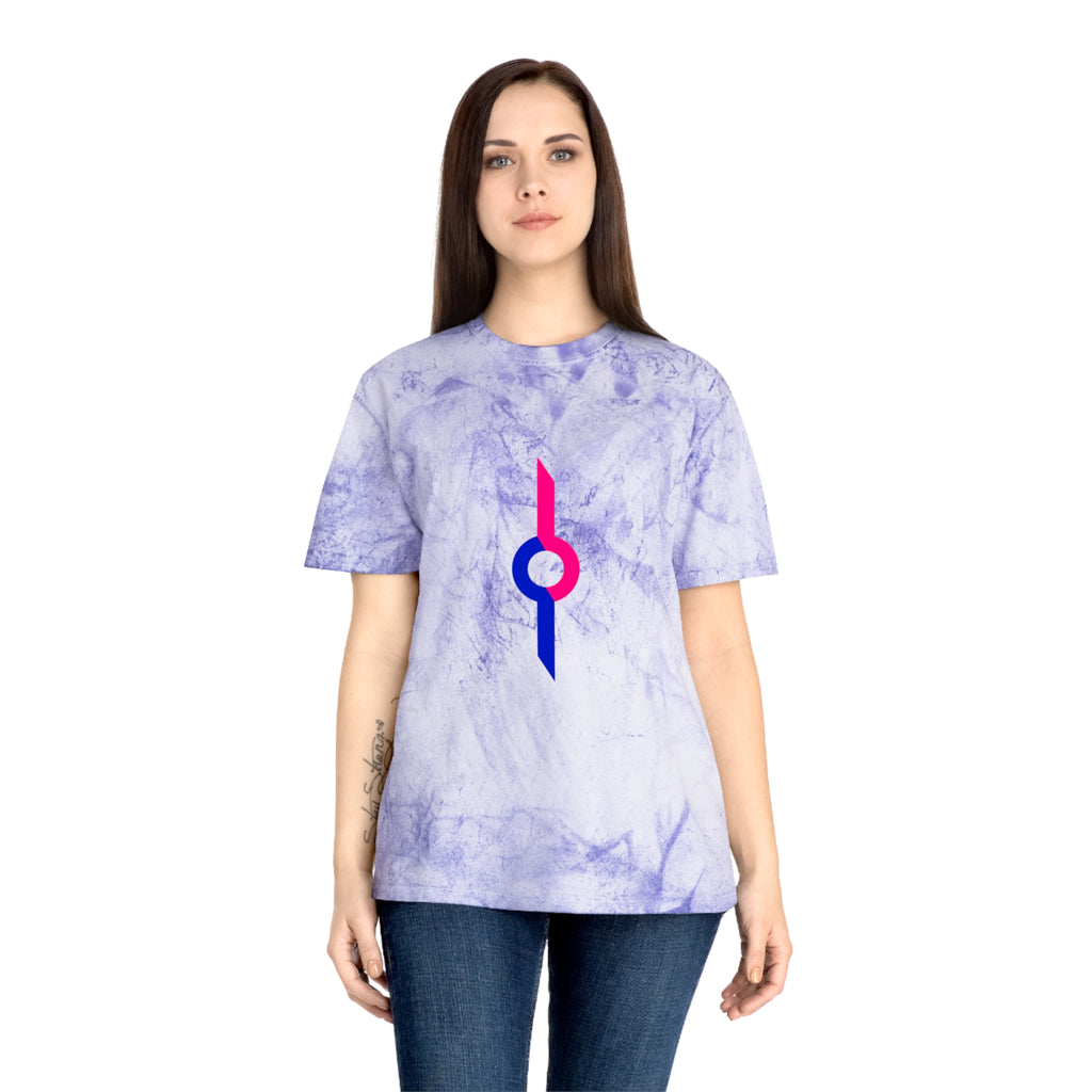 Tie-Dye Rainbow Sunburst T-Shirt — Colorful Geometric Graphic Tee