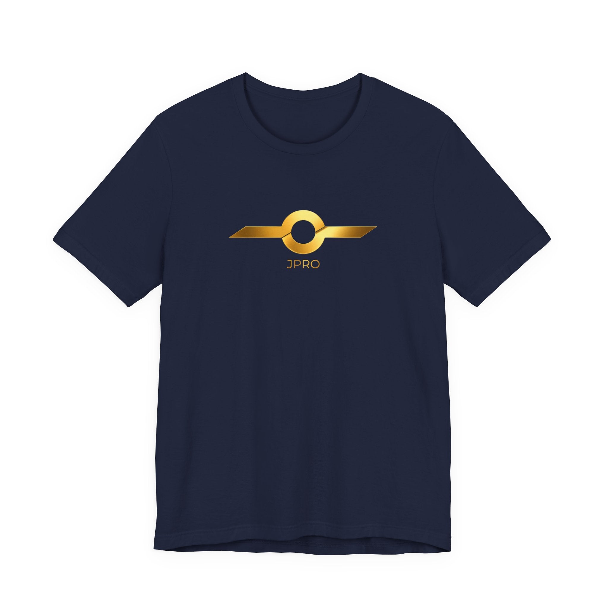 Gold Drip Wing Tee — Metallic Emblem Graphic T-Shirt