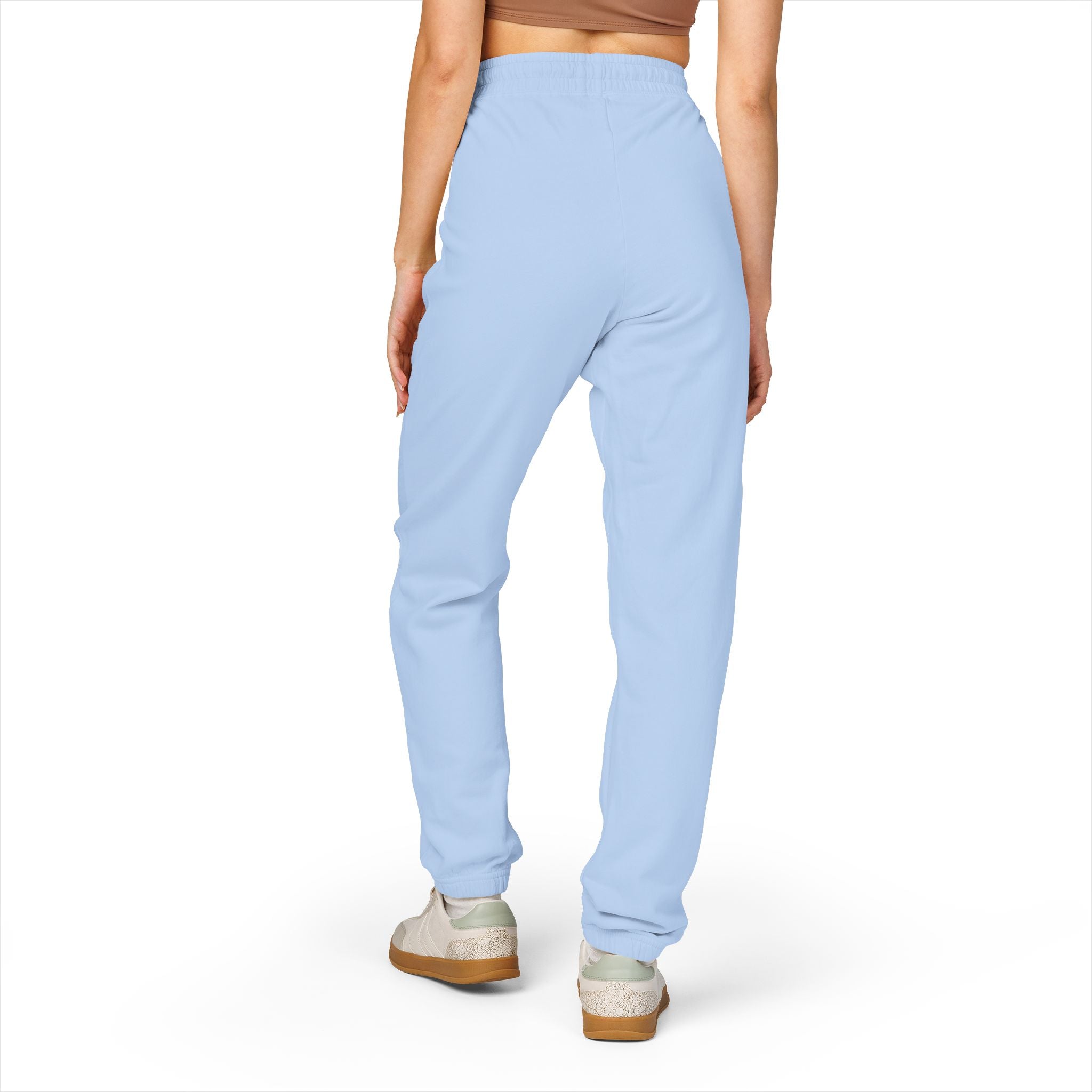 Charcoal Fleece Sweatpants with Small Colorful Airplane Embroidery