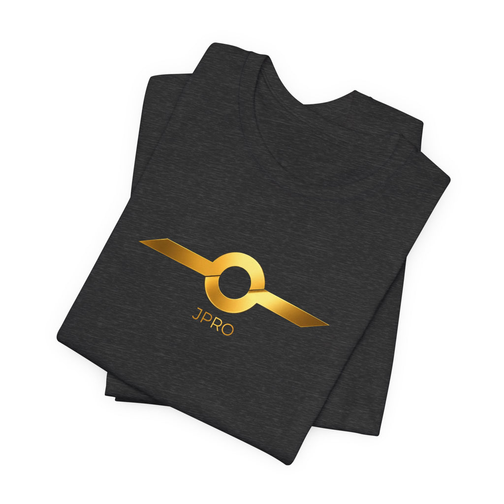 Gold Drip Wing Tee — Metallic Emblem Graphic T-Shirt