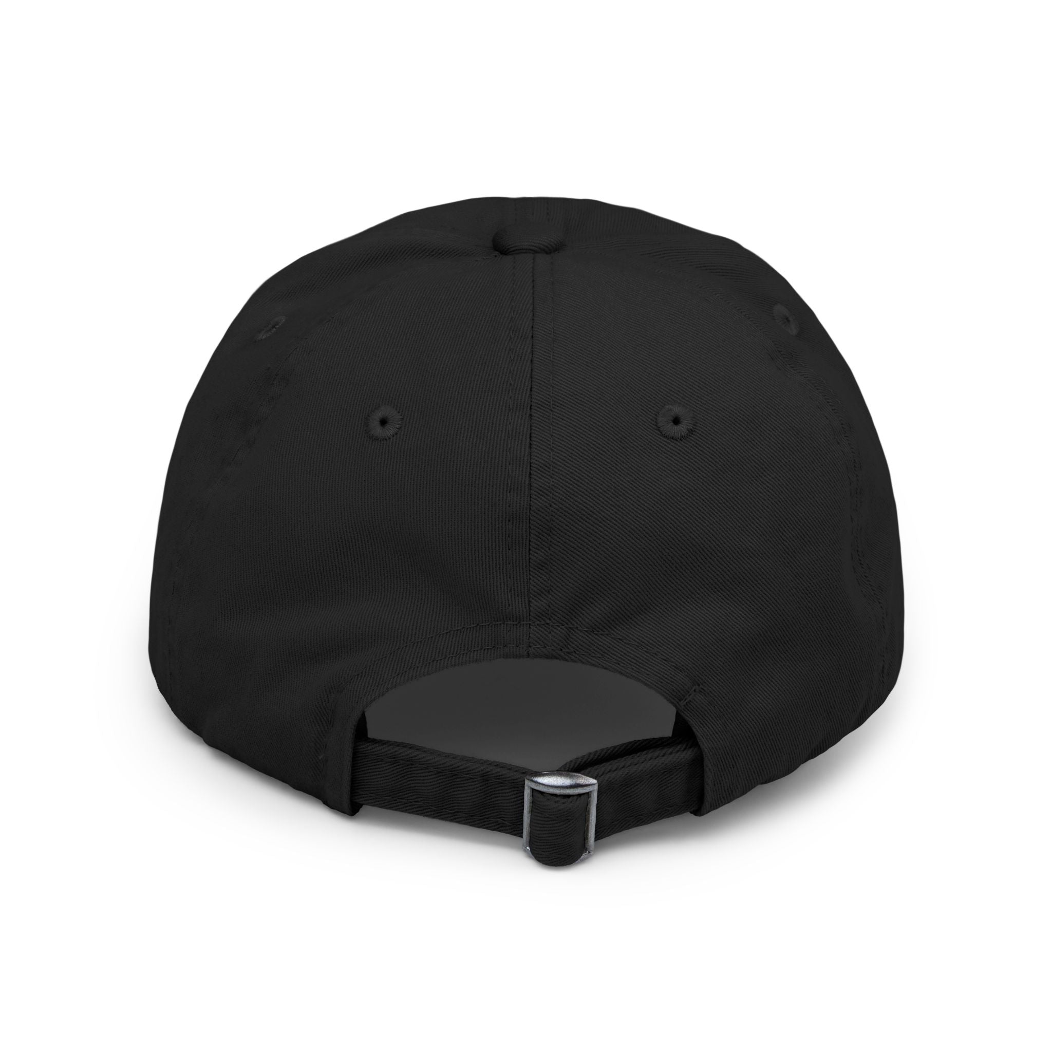 Distressed Baseball Cap with Neon Retro Wave Logo