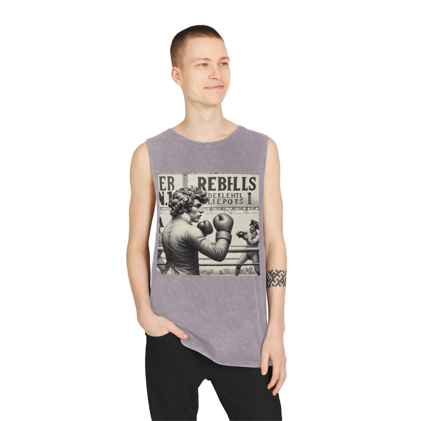 REBHLLS SERIES N.1 Unisex Stonewash Tank Top