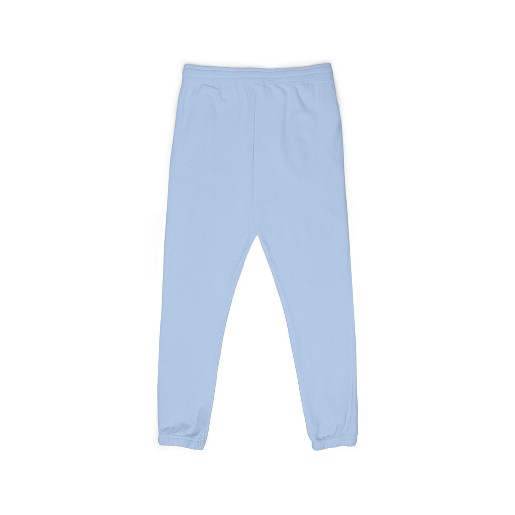 Charcoal Fleece Sweatpants with Small Colorful Airplane Embroidery