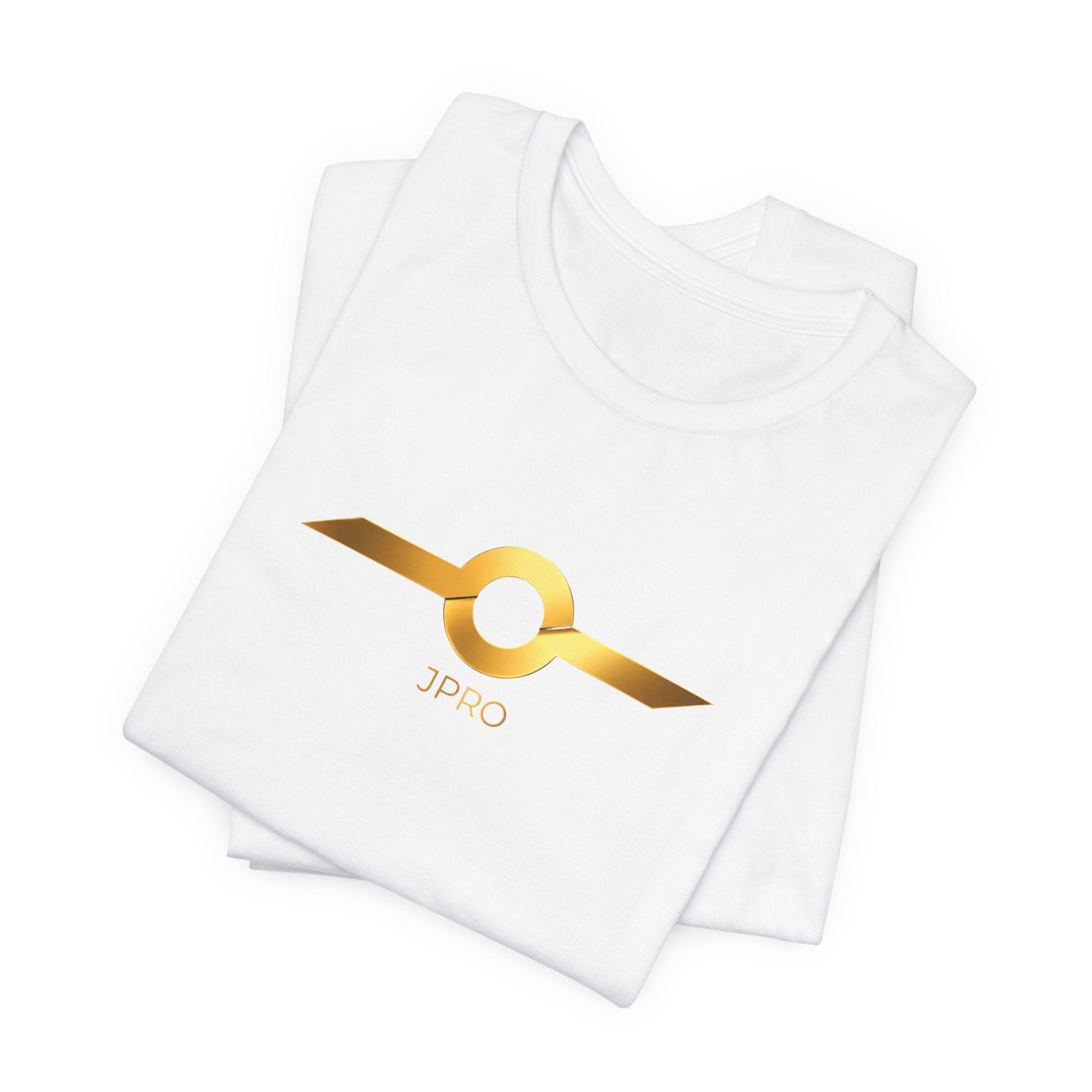 Gold Drip Wing Tee — Metallic Emblem Graphic T-Shirt