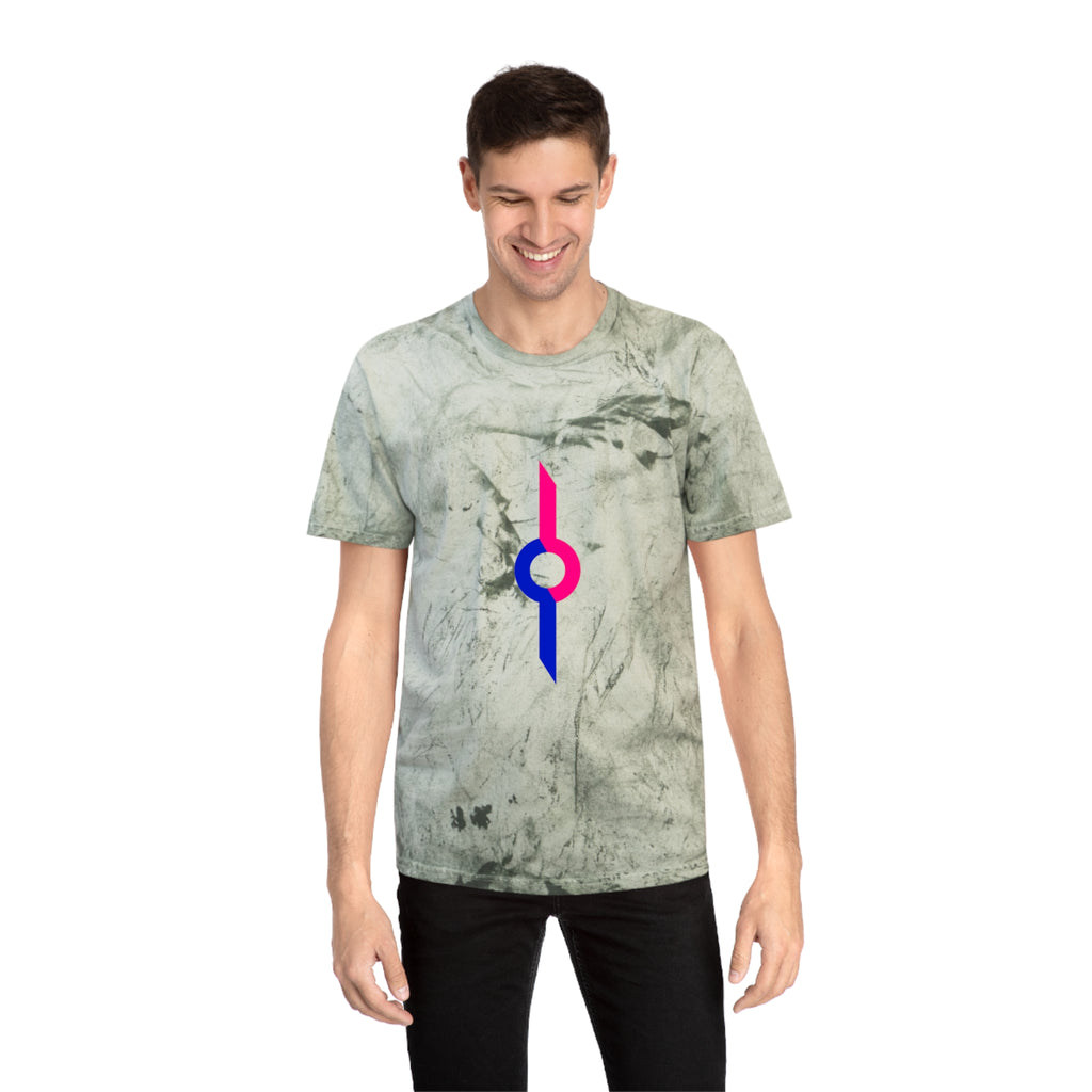 Tie-Dye Rainbow Sunburst T-Shirt — Colorful Geometric Graphic Tee