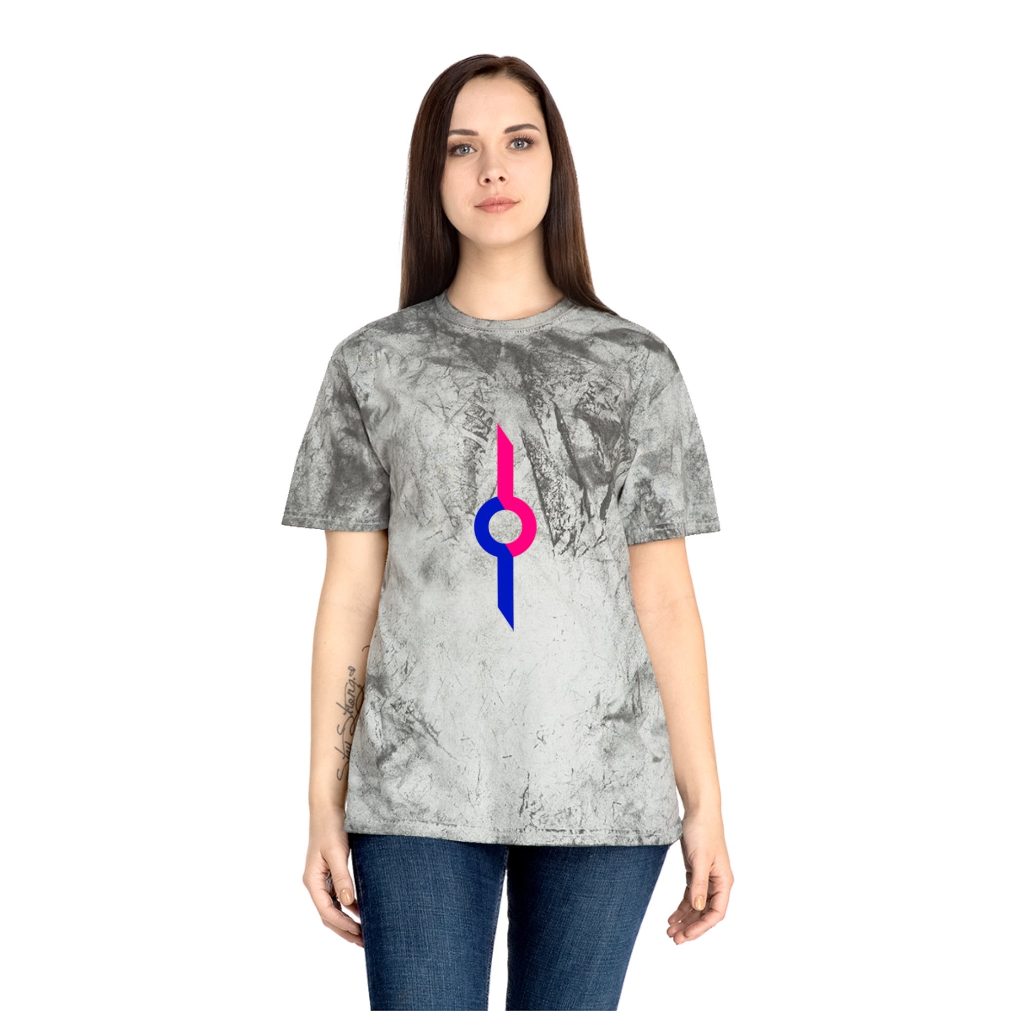 Tie-Dye Rainbow Sunburst T-Shirt — Colorful Geometric Graphic Tee