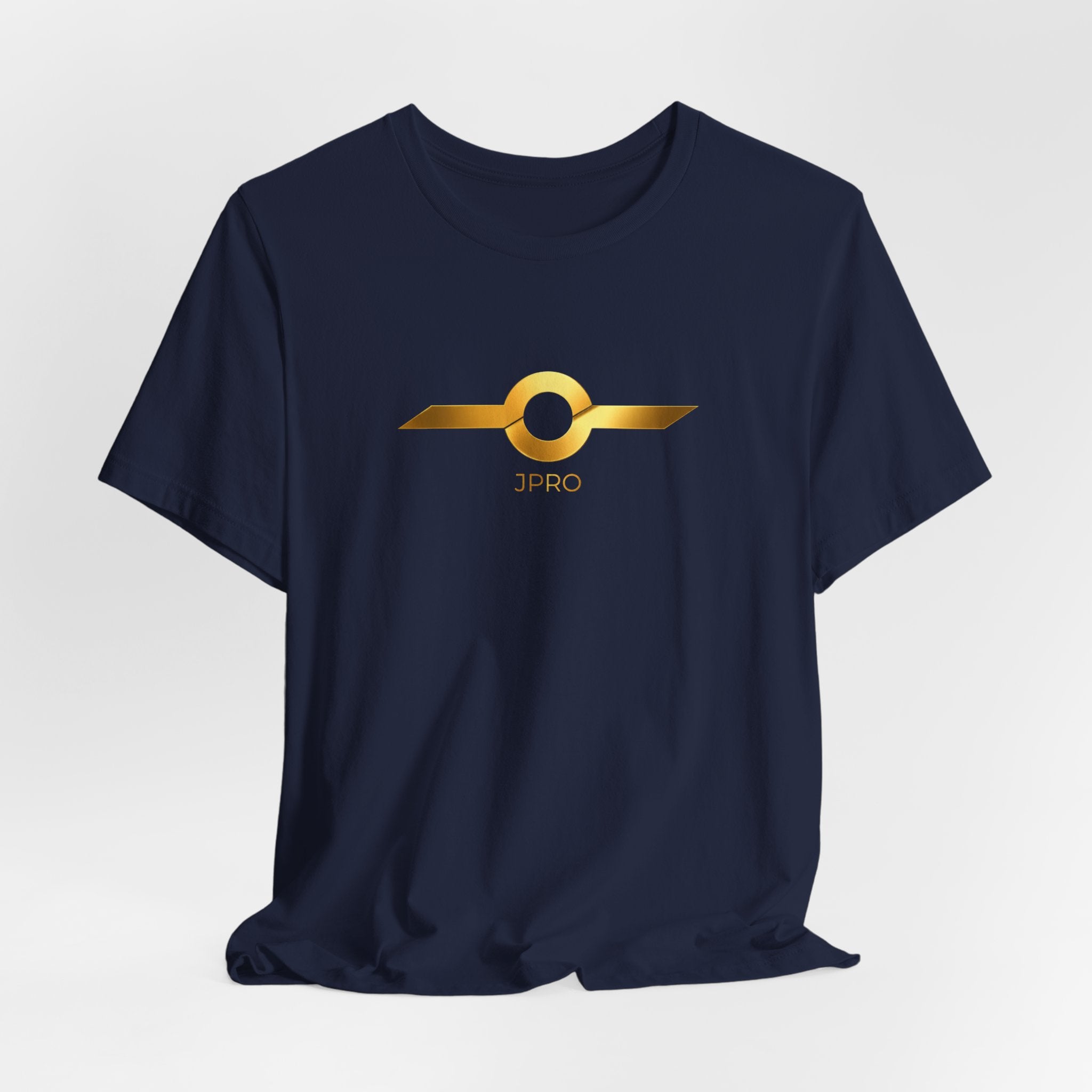 Gold Drip Wing Tee — Metallic Emblem Graphic T-Shirt