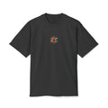 Minimal Floral Burst Tee — Small Colorful Flower Chest Print