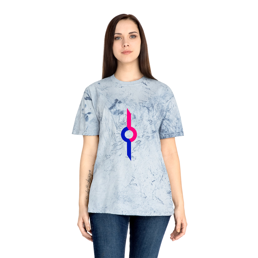 Tie-Dye Rainbow Sunburst T-Shirt — Colorful Geometric Graphic Tee