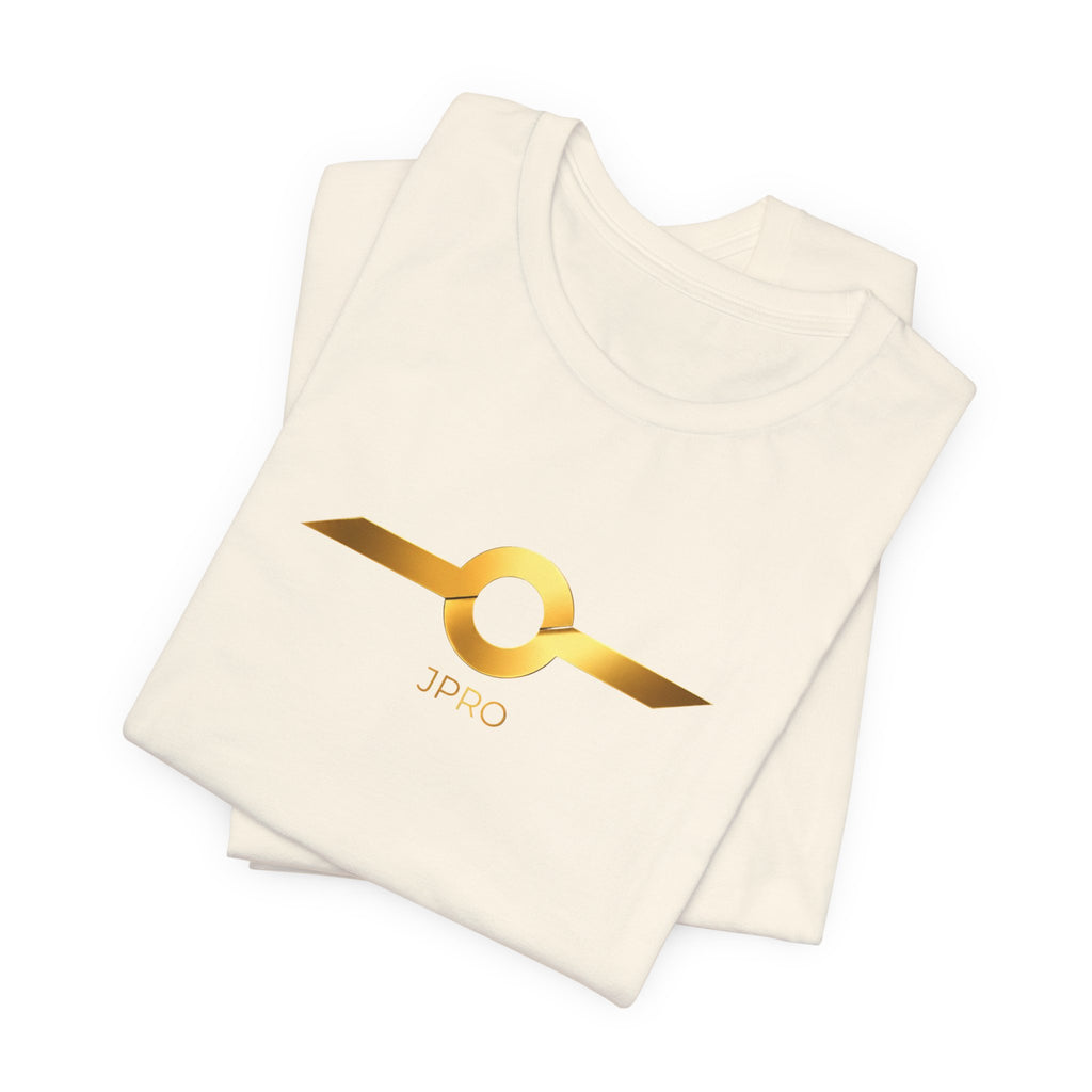 Gold Drip Wing Tee — Metallic Emblem Graphic T-Shirt