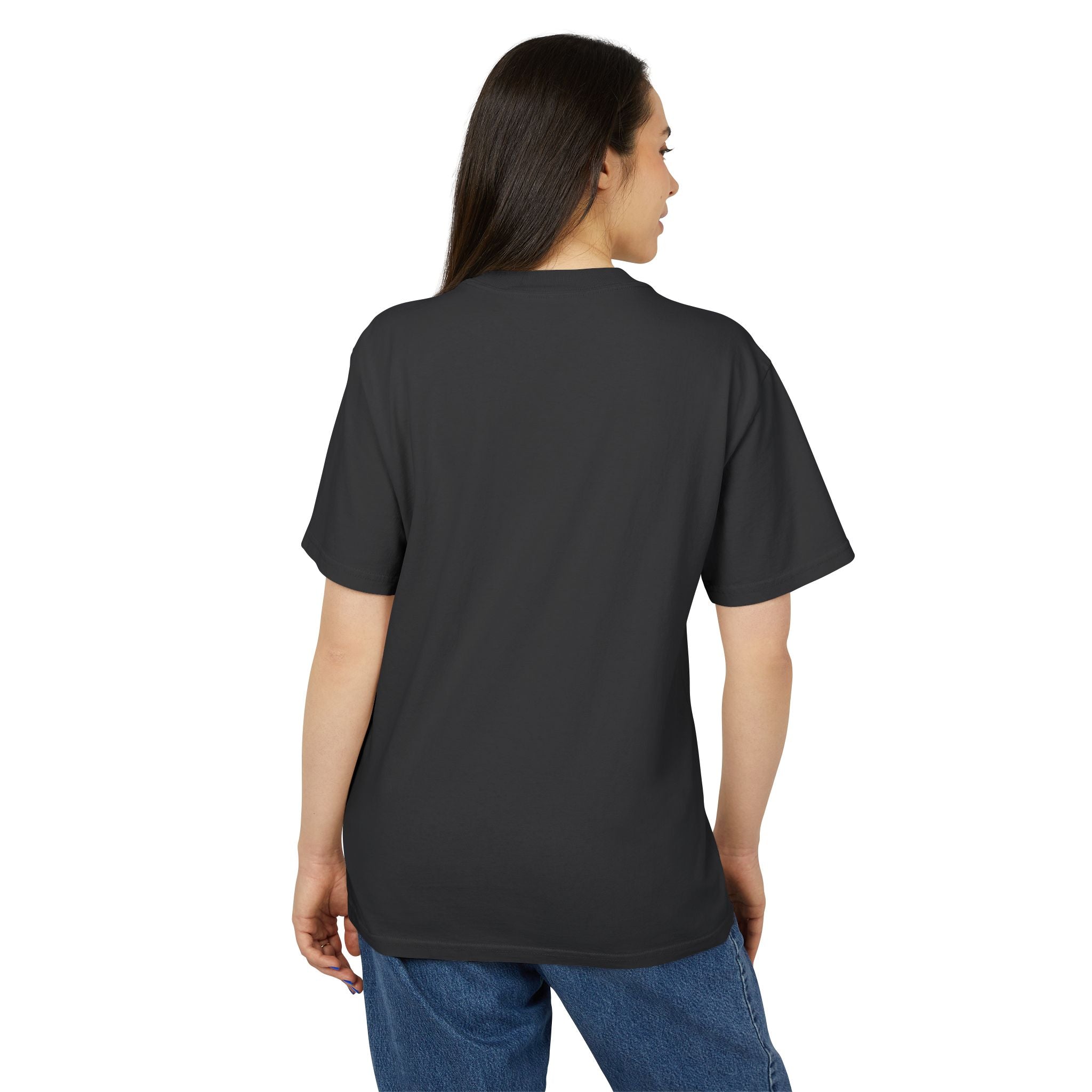 Minimal Floral Burst Tee — Small Colorful Flower Chest Print