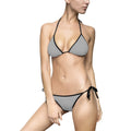 Bikini Swimsuit — Custom All-Over-Print Tie-Side Bikini (Gray Base)