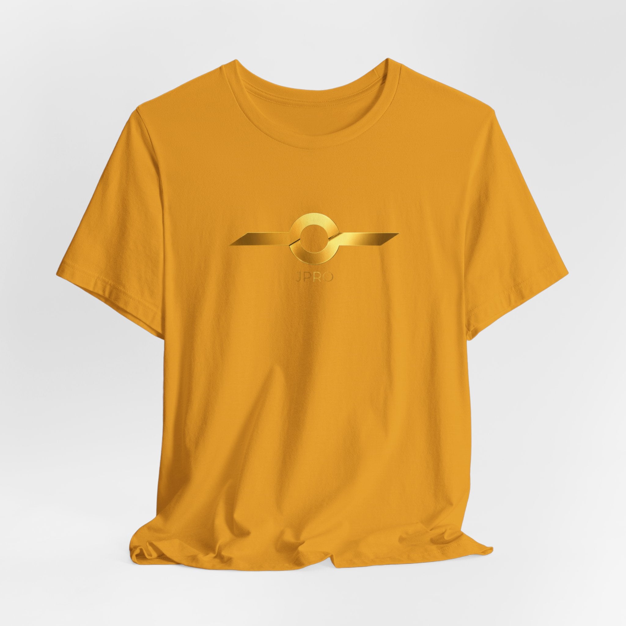 Gold Drip Wing Tee — Metallic Emblem Graphic T-Shirt