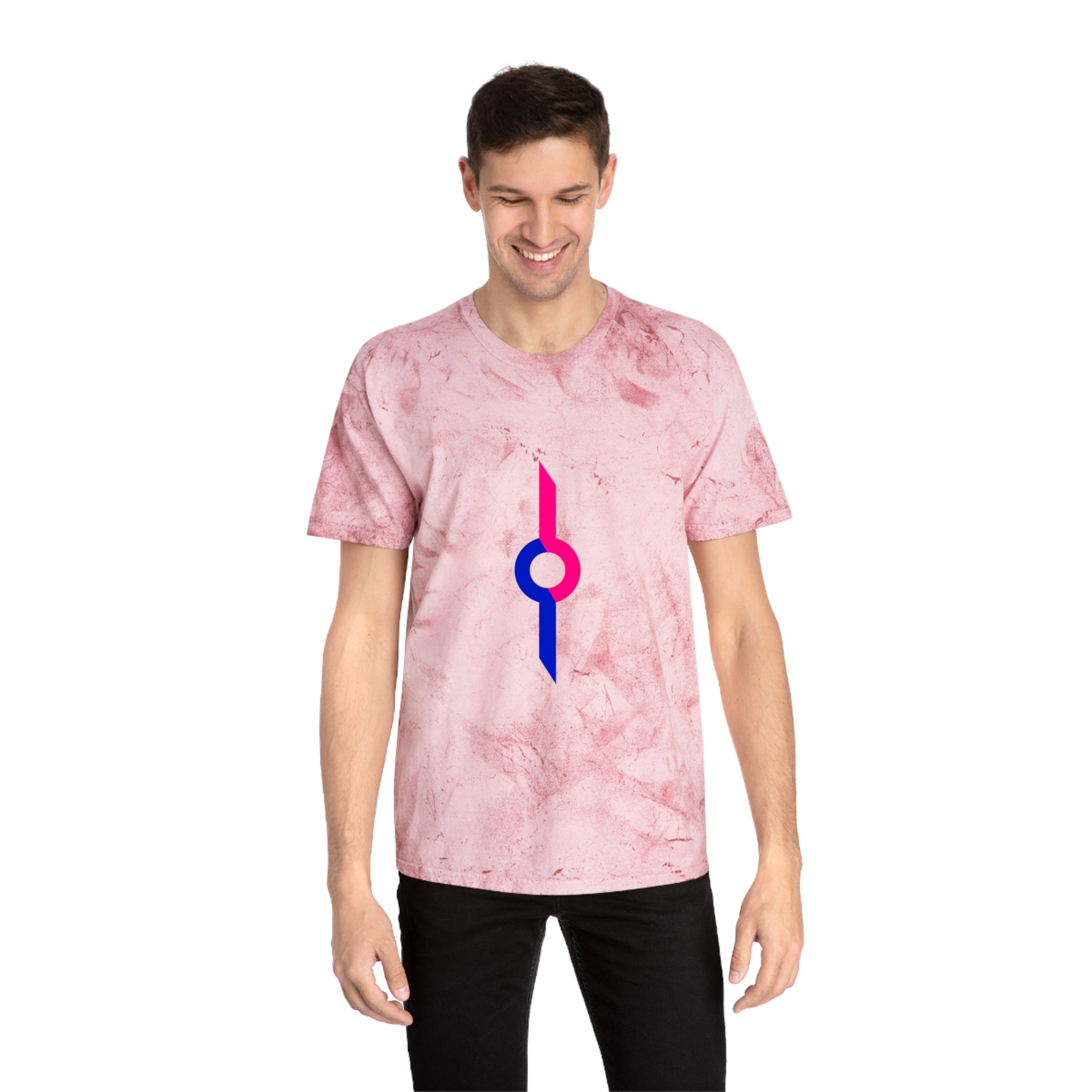 Tie-Dye Rainbow Sunburst T-Shirt — Colorful Geometric Graphic Tee