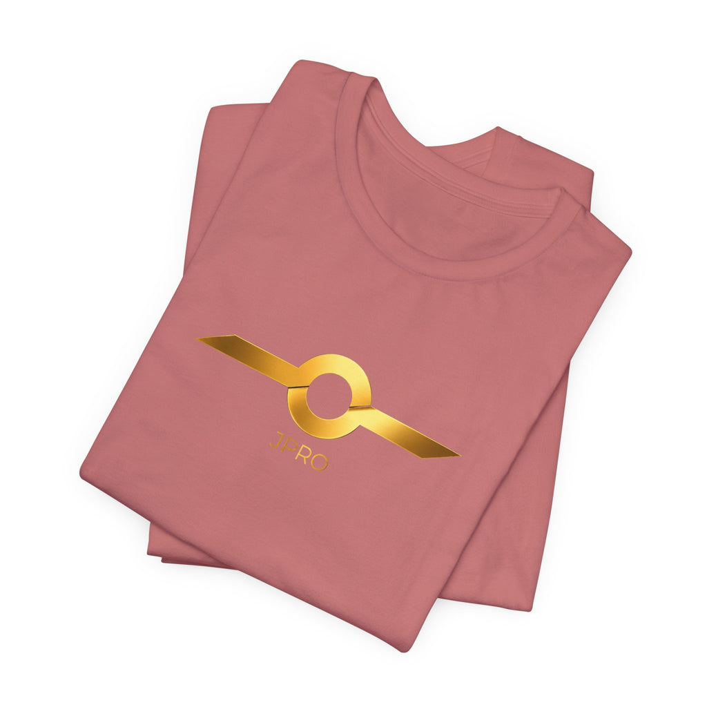 Gold Drip Wing Tee — Metallic Emblem Graphic T-Shirt