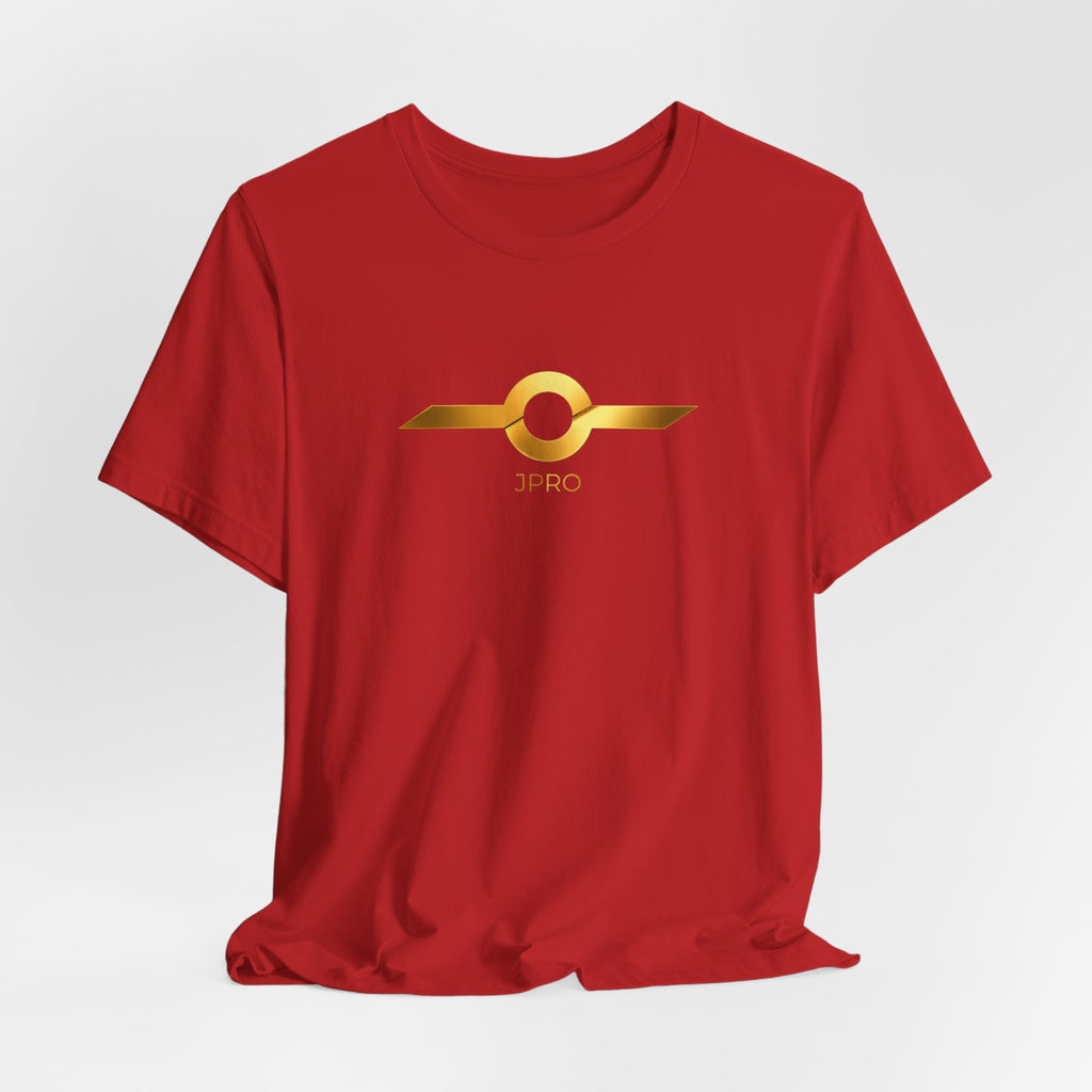 Gold Drip Wing Tee — Metallic Emblem Graphic T-Shirt