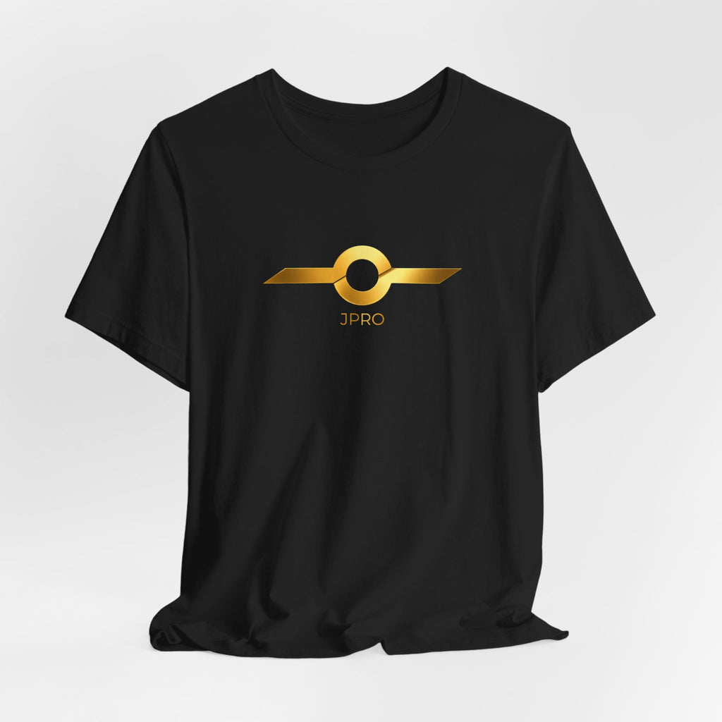 Gold Drip Wing Tee — Metallic Emblem Graphic T-Shirt