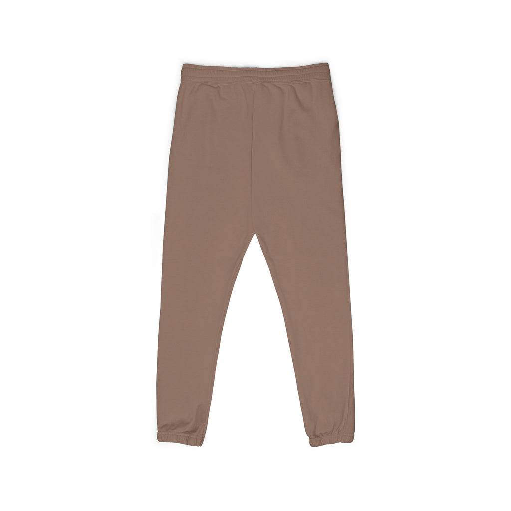 Charcoal Fleece Sweatpants with Small Colorful Airplane Embroidery