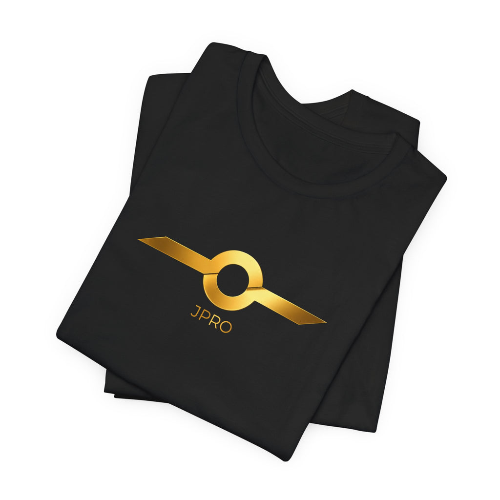 Gold Drip Wing Tee — Metallic Emblem Graphic T-Shirt