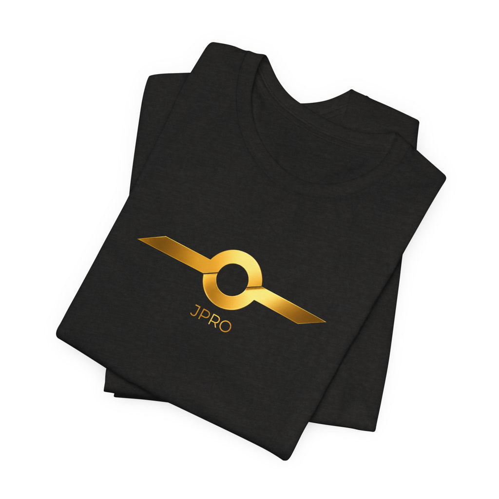 Gold Drip Wing Tee — Metallic Emblem Graphic T-Shirt